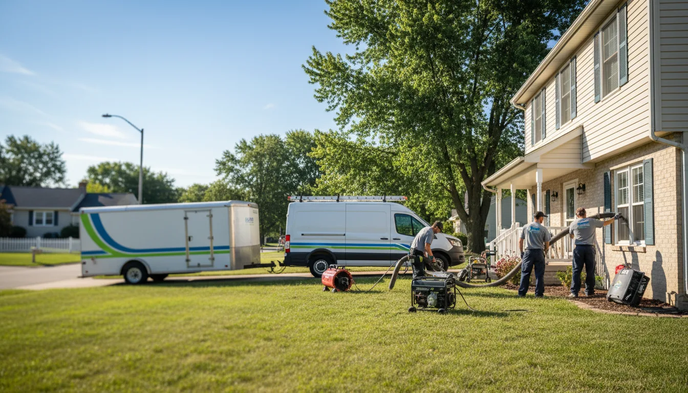 Flooded Basement Restoration And Cleanup With Repair in Albany, MO near me